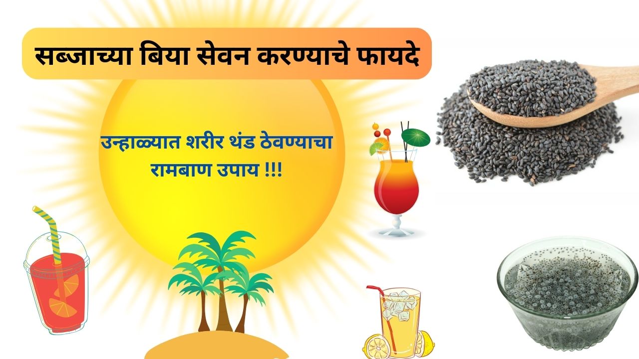 Benefits of eating Basil Seeds (Sabja Seeds) | in Marathi